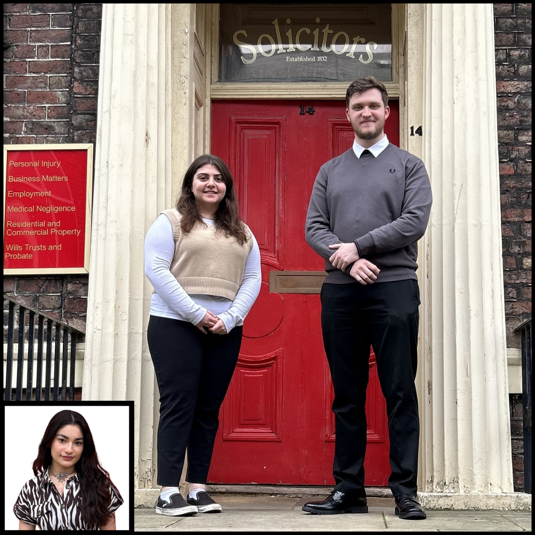 FIRST INTAKE: From left, University of Sunderland students Souphia Taghiakbari, Jack Maddison and Shristi Malla (inset).